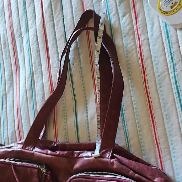Latico Leather Raspberry Distressed Handbag Purse - Picture 6 of 11